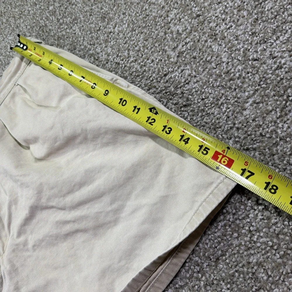 Vintage Polo Chino Shorts Double Pleated 90s Beige Classic Size 36
